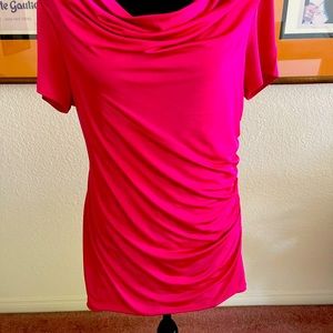 Silky feel Fuschia blouse